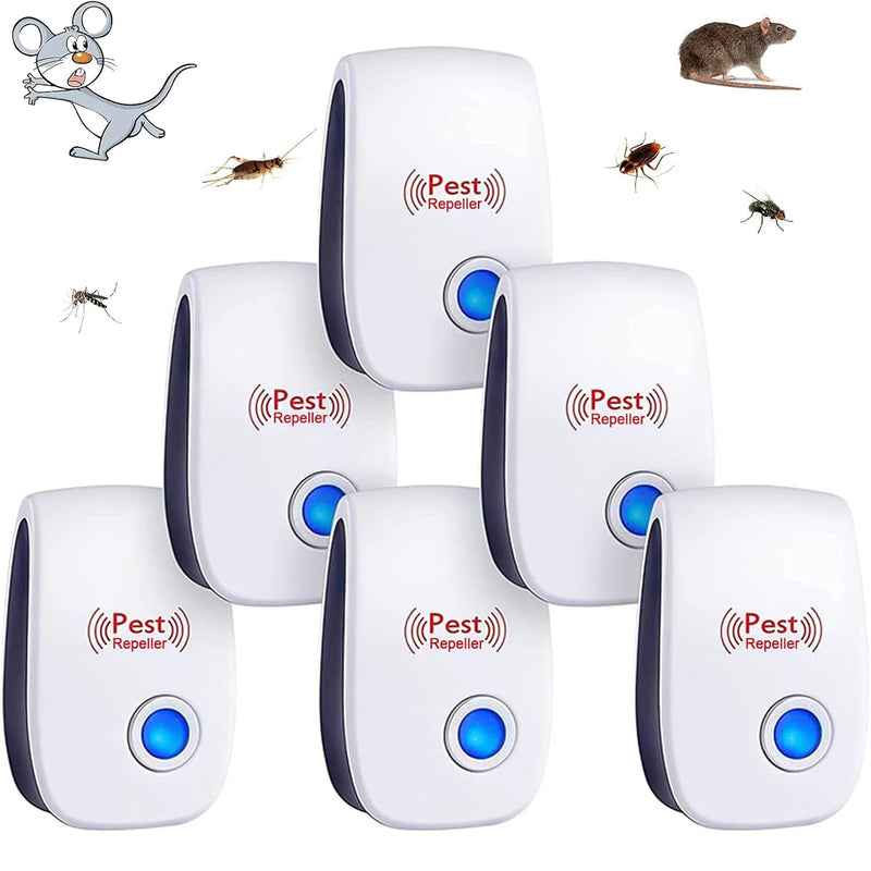 Repelente Ultrassônico de Pragas — Anti-Mosquitos, Anti-Baratas e Anti-Ratos • Proteção Sem Veneno