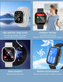 Smartwatch HD 2,01” com Monitor Cardíaco e Pressão Arterial