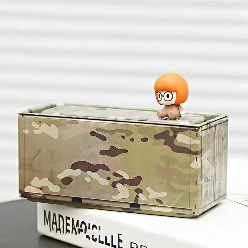 Mini caixa de armazenamento de ferro em miniatura caixa de ferro de armazenamento decoração criativa coleção pequeno item desktop mini recipiente modelo crianças presentes.