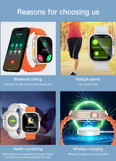 Smartwatch HD 2,01” com Monitor Cardíaco e Pressão Arterial