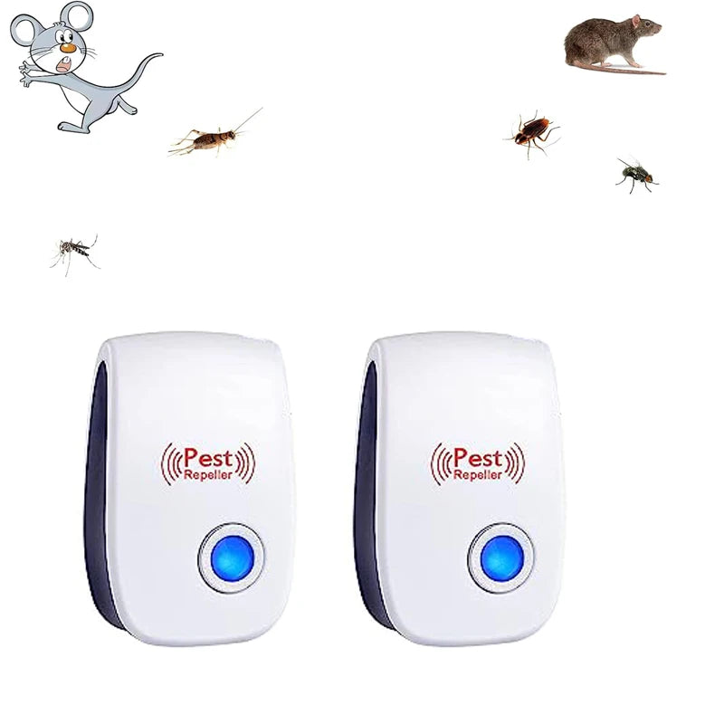 Repelente Ultrassônico de Pragas — Anti-Mosquitos, Anti-Baratas e Anti-Ratos • Proteção Sem Veneno