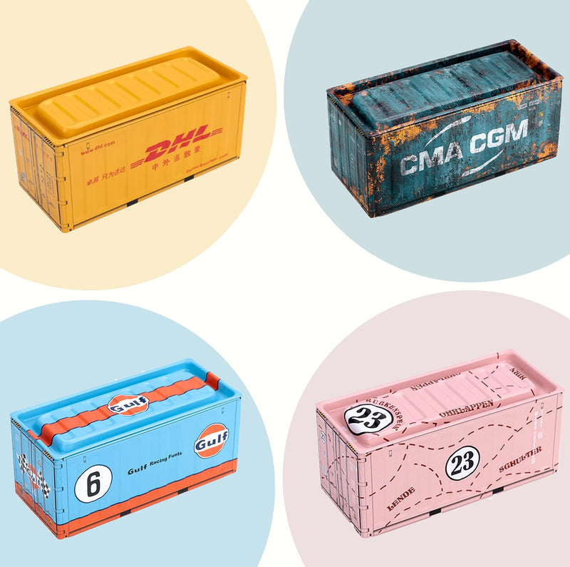 Mini caixa de armazenamento de ferro em miniatura caixa de ferro de armazenamento decoração criativa coleção pequeno item desktop mini recipiente modelo crianças presentes.